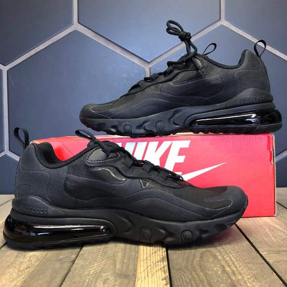Nike Air Max 270 React Triple Black (MS) - Picture 2 of 6